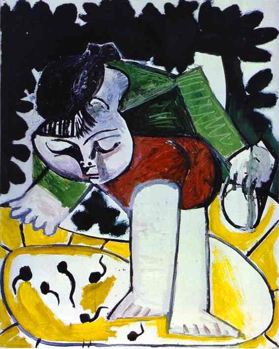 Pablo Picasso - Paloma playing with Tadpoles 1954