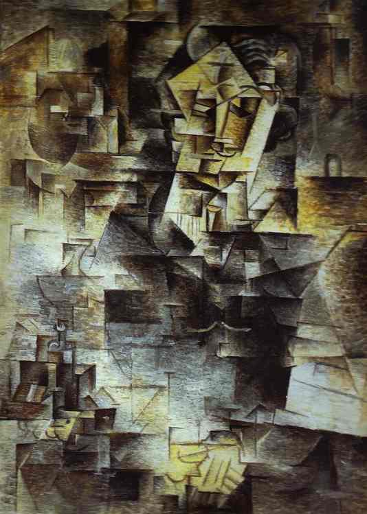 Pablo Picasso - Portrait of Kahnweiler, 1910