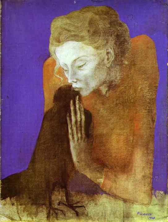 Pablo Picasso - Woman with a Crow, 1904