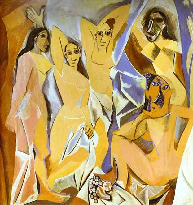 Pablo Picasso - Les Demoiselles d'Avignon, 1907