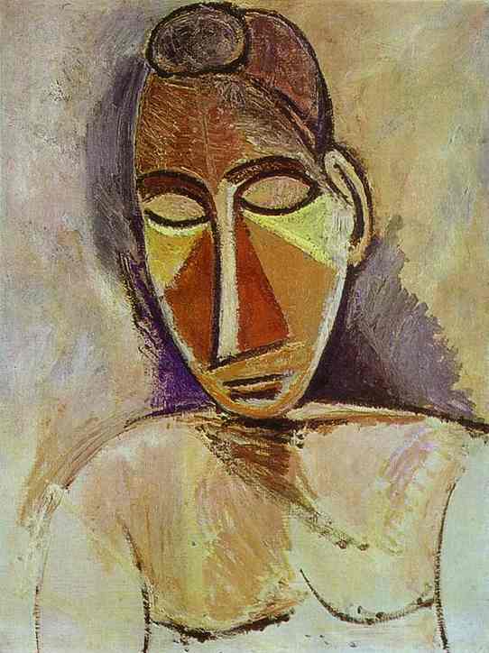 Pablo Picasso - nu (Half-Length), 1907