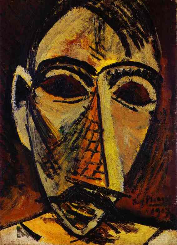 Pablo Picasso - Head of a Man, 1908