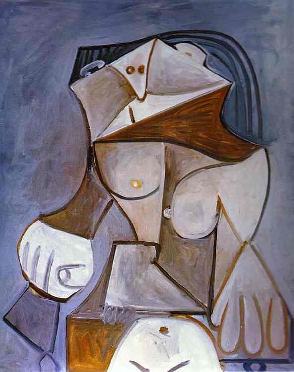 Pablo Picasso - nu in an Armchair. 1959